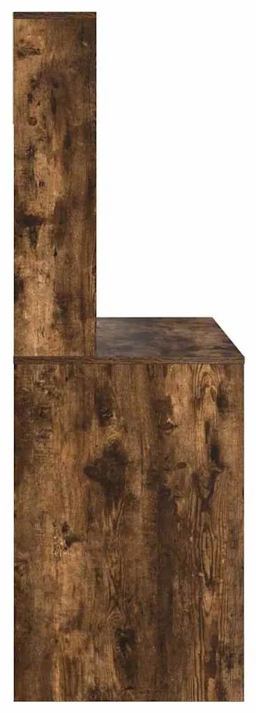 vidaXL Γραφείο Καπνιστό Δρύς 91 x 50 x 149 εκ Επεξεργασμένο ξύλο