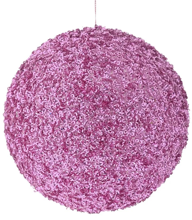 Μπάλα Polyfoam Ροζ Glitter 10εκ. iliadis 83509