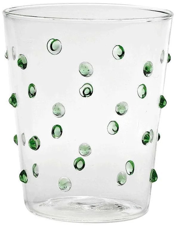 Ποτήρι Νερού Party PY00113 450ml Green-Clear Zafferano Glass