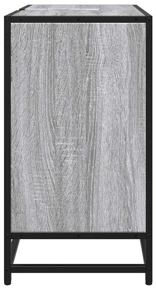 Ντουλάπι νιπτήρα μπάνιου γκρι Sonoma 65x33x60 cm - Γκρι
