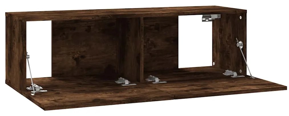 vidaXL Έπιπλο Τηλεόρασης Τοίχου Καπνιστή Δρυς 100x30x30 εκ. Επεξ. Ξύλο