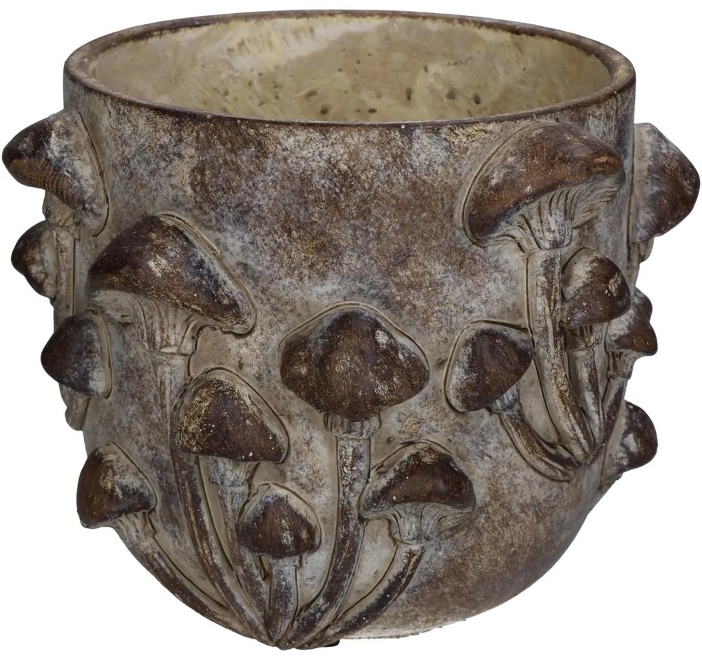 Κασπώ ArteLibre Μανιτάρι Καφέ Τσιμέντο 18.5x18.5x14.5cm-05150794