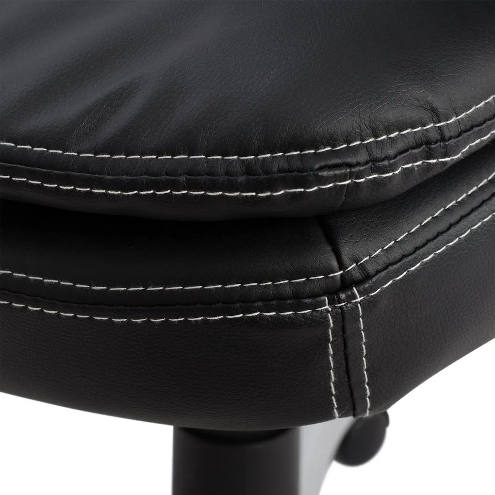 Καρέκλα Γραφείου EYPYΔIKH Μαύρο PU 62x60x108-116cm - 14240003 - 14240003