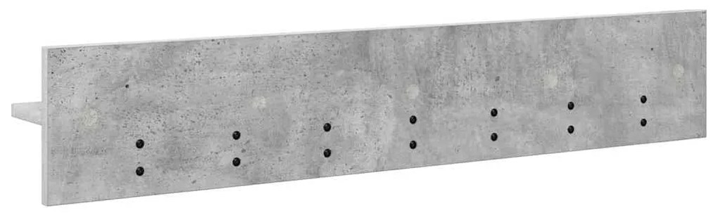 vidaXL Τοίχου Κρεμάστρα Επιτοίχιο Σκυρόδεμα Γκρι 100 x 10,5 x 18 εκ