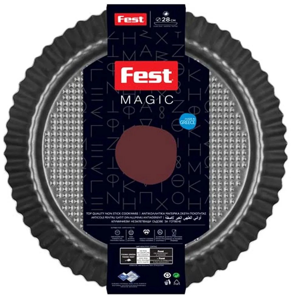 Φόρμα Τάρτας Magic 0061216 28cm Black Fest Aluminium
