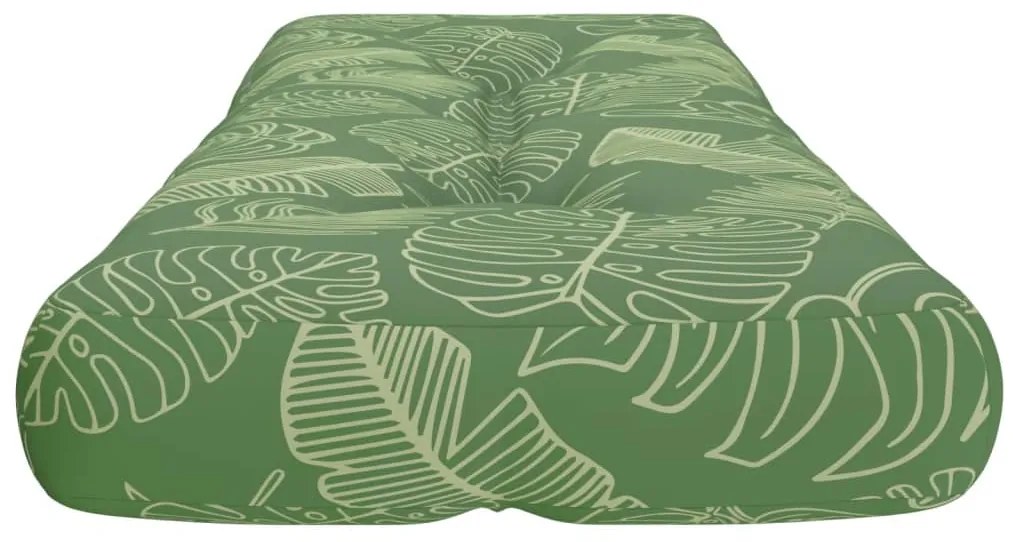 vidaXL Μαξιλάρι Παλέτας με Σχέδιο Φύλλων 120 x 40 x 12 εκ. Υφασμάτινο