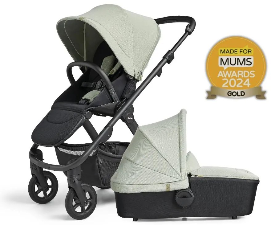 Καρότσι και PortBebe Σύστημα μεταφοράς (6τμχ) Silver Cross Tide Sage
