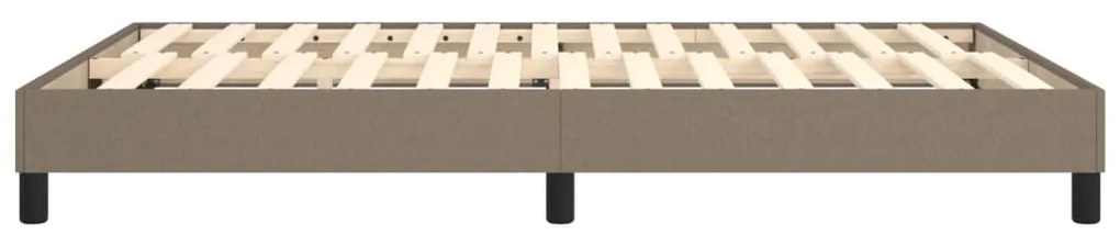 vidaXL Σκελετός Κρεβατιού με Ελατήρια Taupe 140x200 εκ. Υφασμάτινο