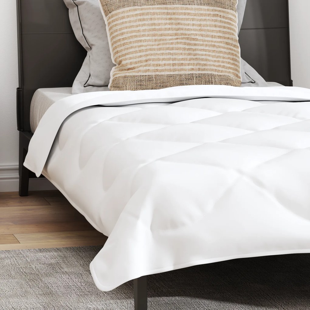 vidaXL Πάπλωμα Λευκό 135 x 200 cm Μικροΐνες