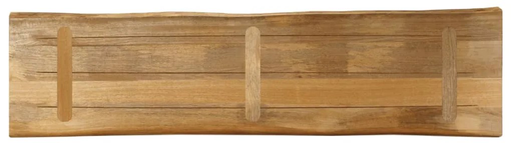 vidaXL Επιφάνεια Τραπεζιού 160x40x2,5 εκ. Live Edge Μασίφ Ξύλο Μάνγκο