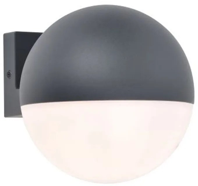 Φωτιστικό Τοίχου Looma 5138001118 E27 15x18,1cm Dark Grey Lutec