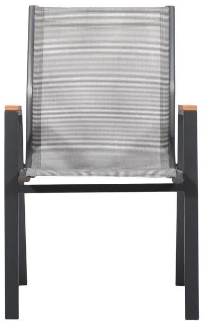 Καρέκλα FL5050 Fylliana Textilene Γκρί 61x56x90 εκ. 61x56x90 εκ.