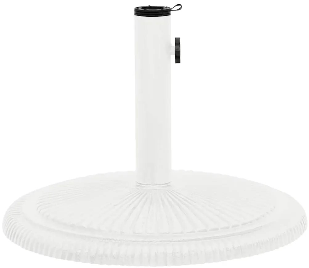 vidaXL Βάση Ομπρέλας Λευκή 45 x 45 x 30 εκ. από Χυτοσίδηρο