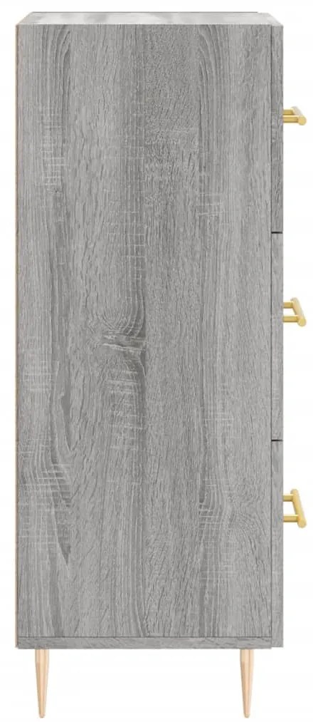 vidaXL Ντουλάπι Γκρι Sonoma 34,5x34x90 εκ. από Επεξεργασμένο Ξύλο