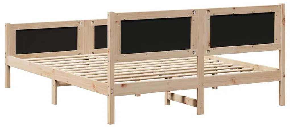 vidaXL Σκελετός Κρεβατιού με κεφαλάρι Καφέ και ταμπά 150 x 200 cm