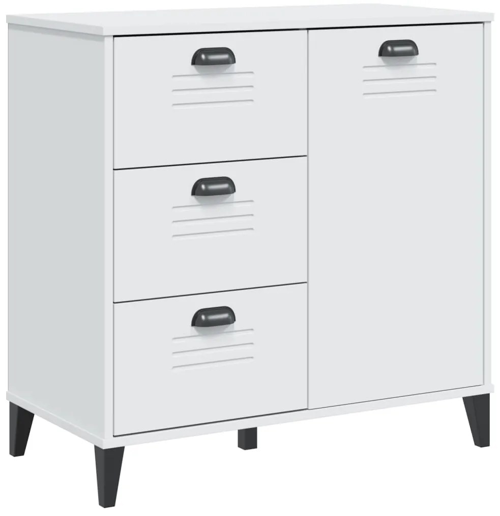 vidaXL Μπουφές VIKEN Λευκός 80 x 40 x 80 εκ. από Επεξεργασμένο Ξύλο