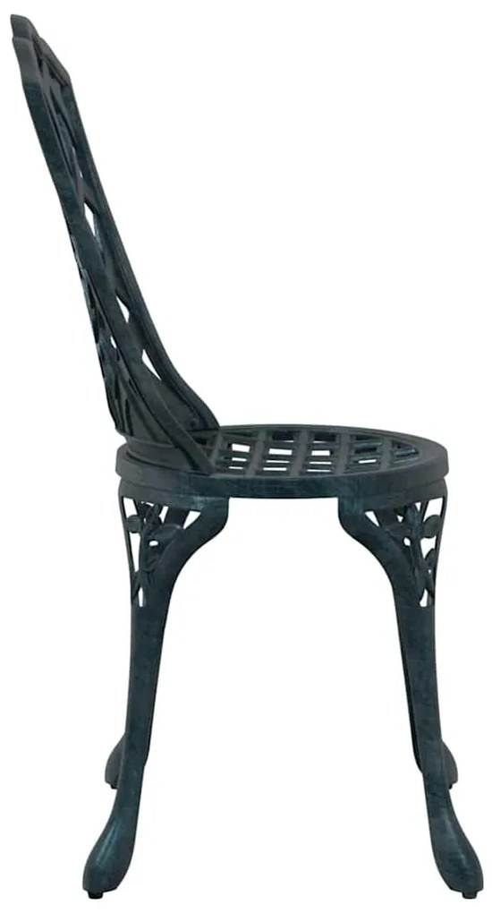 vidaXL Καρέκλα Κήπου 2 pcs Πράσινο 55 x 56.5 x 91εκ Αλουμίνιο