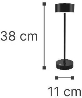 Επαναφορτιζόμενο επιτραπέζιο φωτιστικό it-Lighting Crater 801001-Mauro