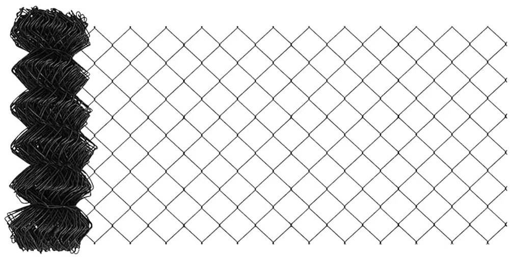 vidaXL Περίφραξη Γκρι 25 x 0.8 m Μέταλλο