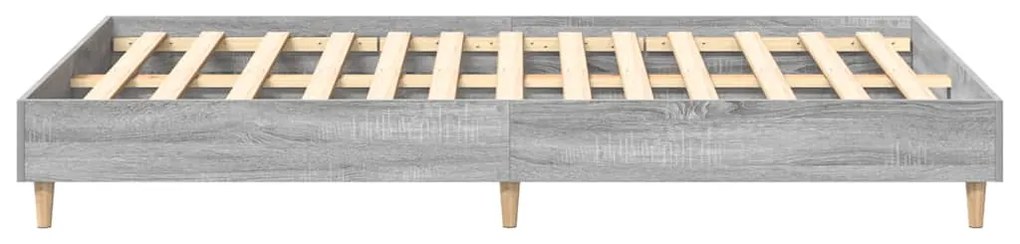vidaXL Πλαίσιο Κρεβατιού χωρίς Στρώμα Γκρι Sonoma 120x200 εκ.