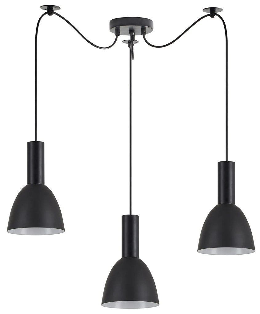 Φωτιστικό Οροφής  SE21-BL-4-BL3-MS2 ADEPT TUBE Black Pendant Black Metal Shade+ - 77-8549 - 51W - 100W - 77-8549