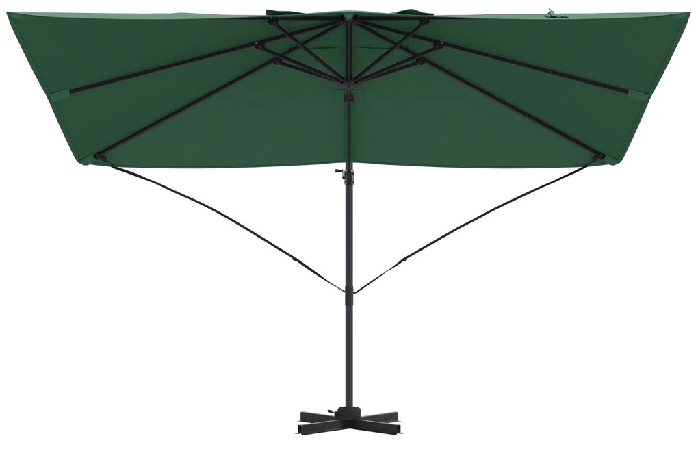 vidaXL Πράσινη Ομπρέλα Cantilever Πράσινη