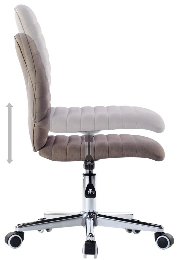 vidaXL Πολυθρόνες Τραπεζαρίας 2 τεμ. Taupe Υφασμάτινες