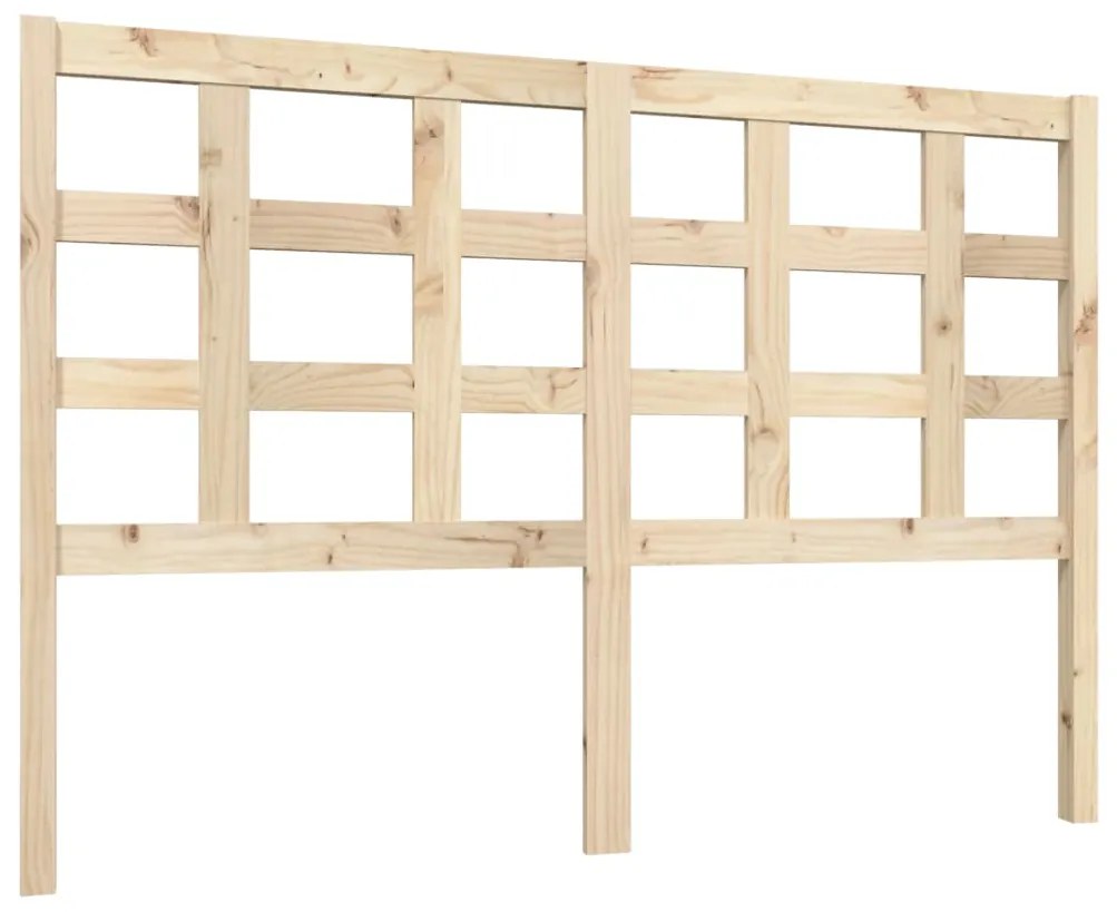 vidaXL Κεφαλάρι Κρεβατιού 140,5 x 4 x 100 εκ. από Μασίφ Ξύλο Πεύκου