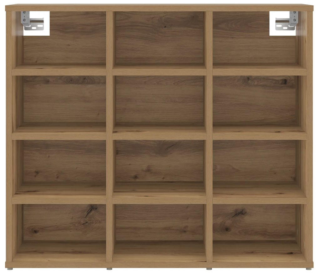 vidaXL Ντουλάπα Παπουτσιών με ράφι artisan δρυς 103x30x51 εκ