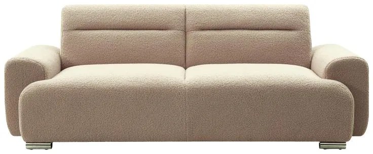 Kαναπές τριθέσιος Harmonious μπουκλέ μπεζ 223x42x114εκ 223.5x92x81 εκ.