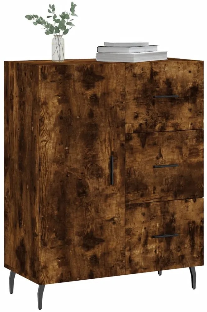 vidaXL Ντουλάπι Καπνιστή Δρυς 69,5 x 34 x 90 εκ. Επεξεργασμένο Ξύλο