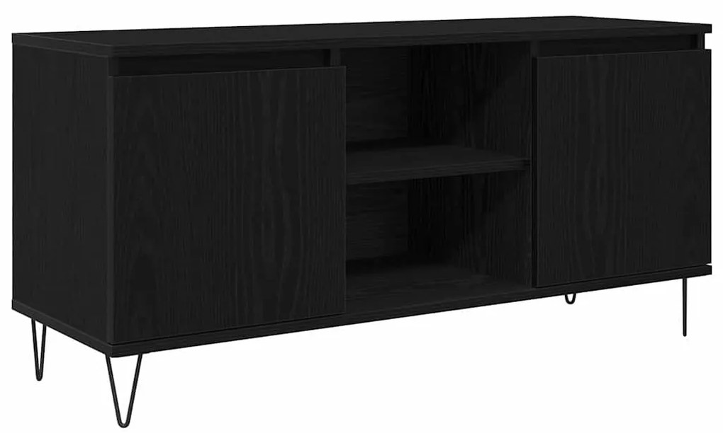 vidaXL Ντουλάπι TV Μαύρη Οξυά 104 x 35 x 50 εκ. Επεξεργασμένο ξύλο