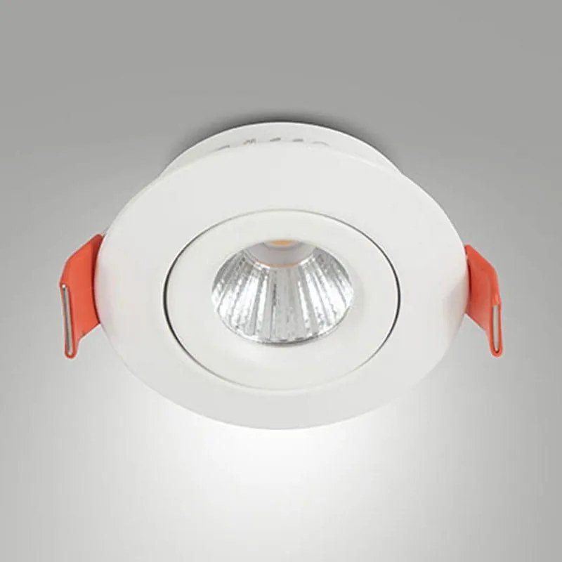 Spot Χωνευτό Macas 6587-02-554 4W 3000K 360lm White Fabas Luce Στρόγγυλο