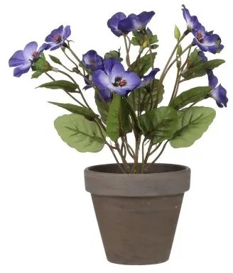 Τεχνητό Φυτό Πανσές Μωβ 19 εκ. 9190-6 Supergreens-9190-6-Μωβ 9190-6
