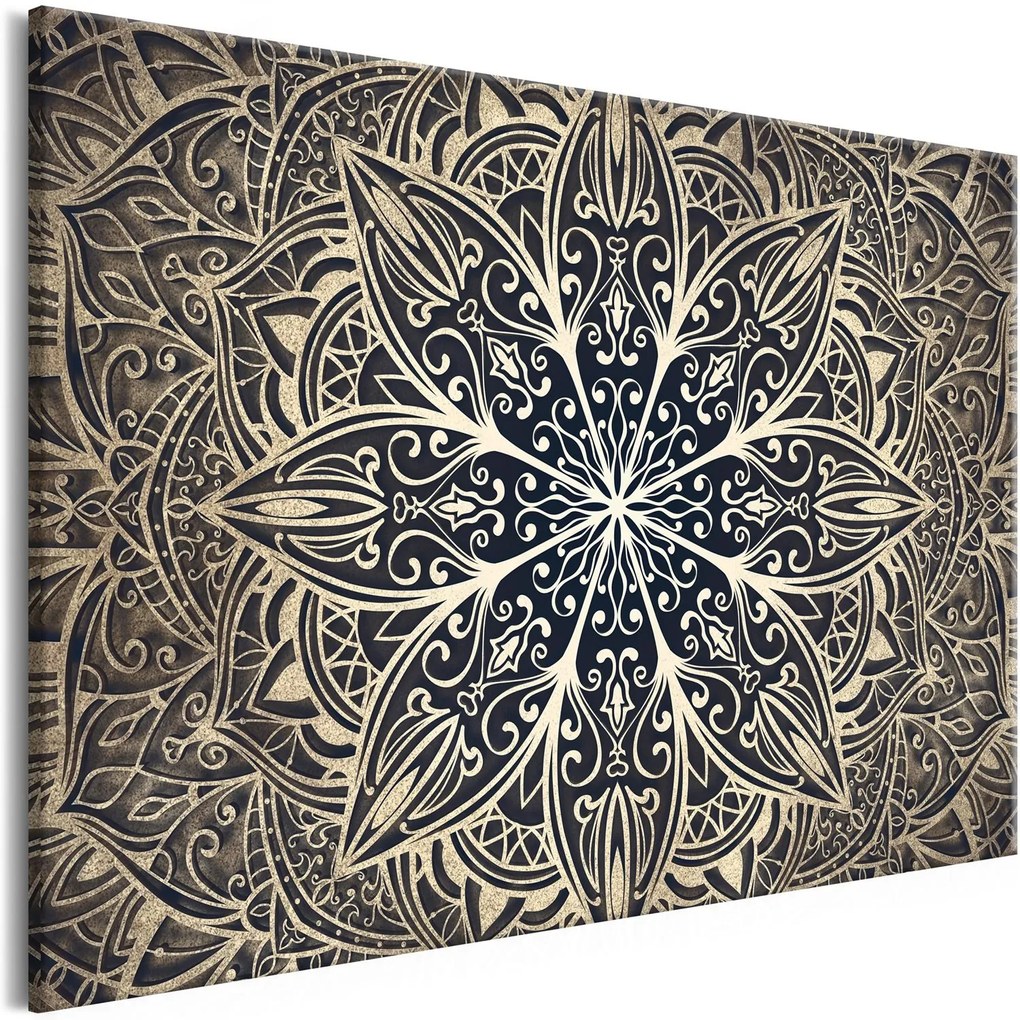 Πίνακας - Oriental Flowers (1 Part) Narrow Brown 120x80