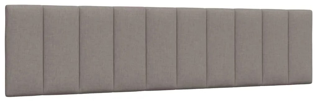 vidaXL Σκελετός Κρεβατιού Χωρίς Στρώμα Taupe 200x200 εκ.Υφασμάτινο