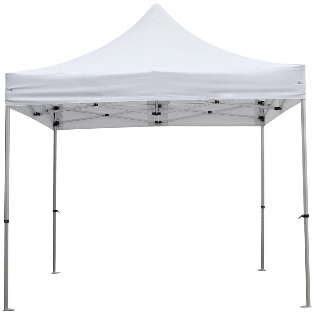 GAZEBO Β.ΤΥΠΟΥ CRESSEN HM6305 ΠΤΥΣΣΟΜ.-ΣΚΕΛΕΤΟΣ ΑΛΟΥΜ.ΑΣΗΜΙ-ΛΕΥΚΟ ΠΑΝΙ 3x3x3,4Yεκ - HM6305