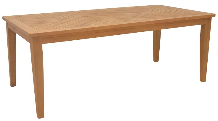 Τραπέζι Mady  teak ξύλο σε φυσική απόχρωση 200x100x75εκ