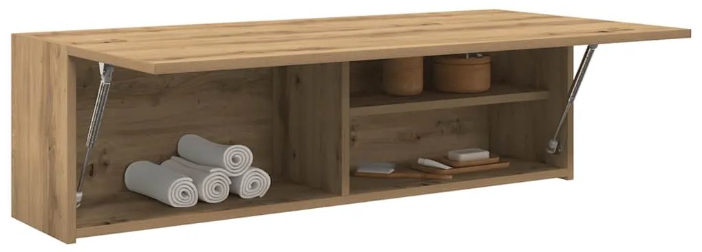 vidaXL Ντουλάπι τοίχου μπάνιου Artisan Oak 100x25x30 cm