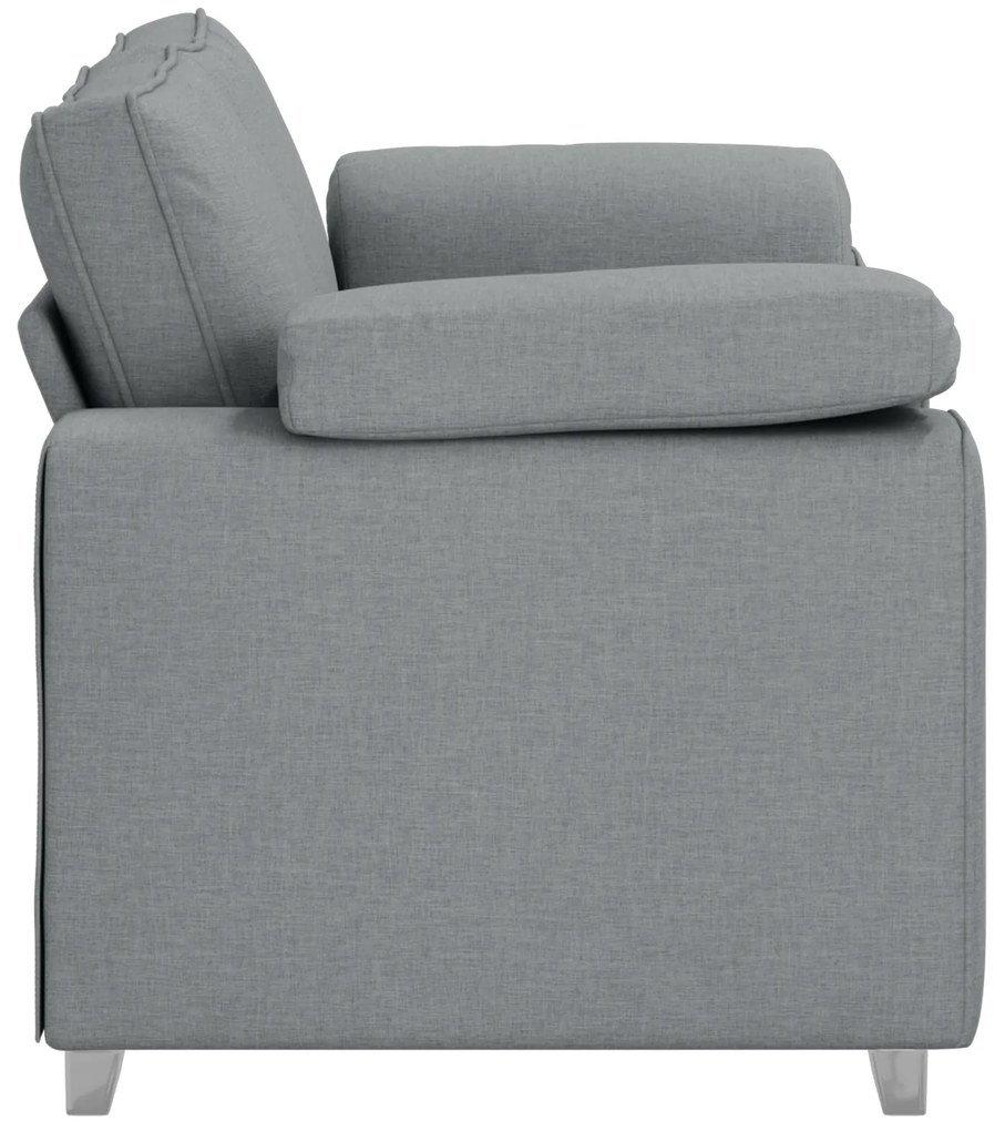 vidaXL καναπές loveseat γκρι 120 εκ. ύφασμα