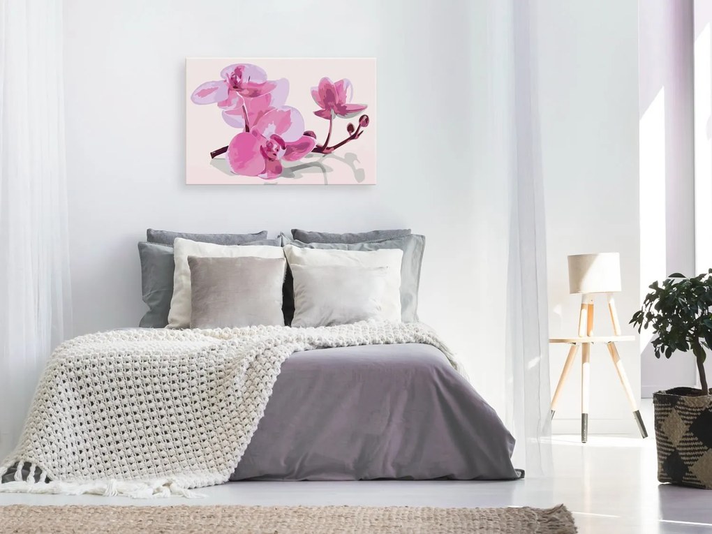 Πίνακας για να τον ζωγραφίζεις - Orchid Flowers 60x40