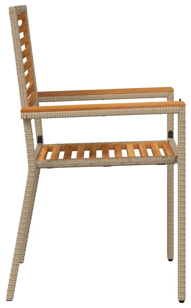 vidaXL Καρέκλες κήπου που σωριάζονται 2 pcs Καφέ και μπεζ