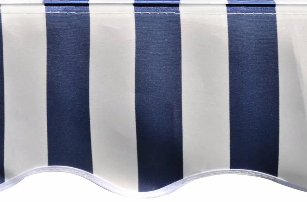 vidaXL Τεντόπανο Μπλε / Λευκό 350 x 250 εκ. από Καραβόπανο