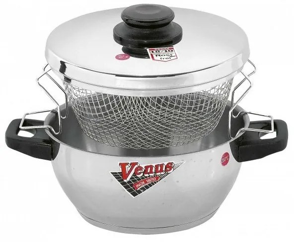 Venus 11622 Inox 18/10 Φριτέζα Ηλεκτρική Με Καλάθι 3,3lt