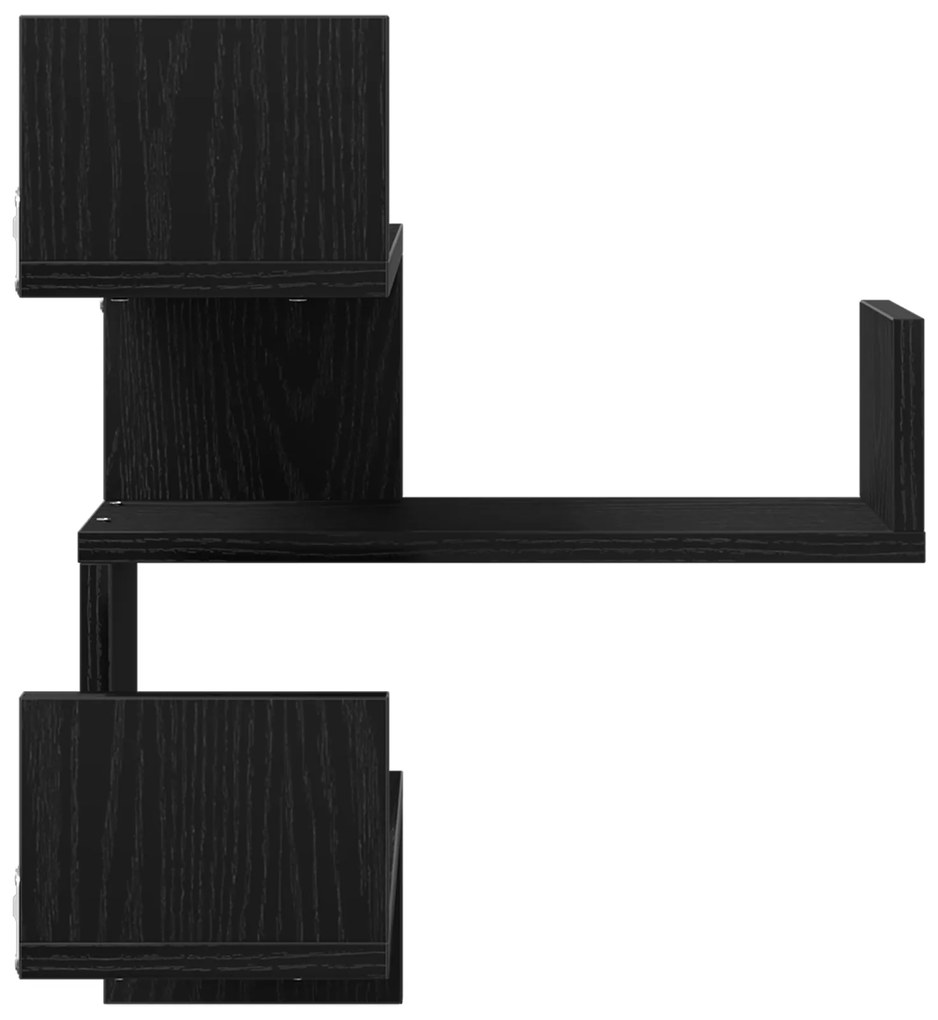 vidaXL Ράφι Γωνίας Μαύρο Δρυς 40x40x49,5 εκ. Ξύλο επεξεργασμένο
