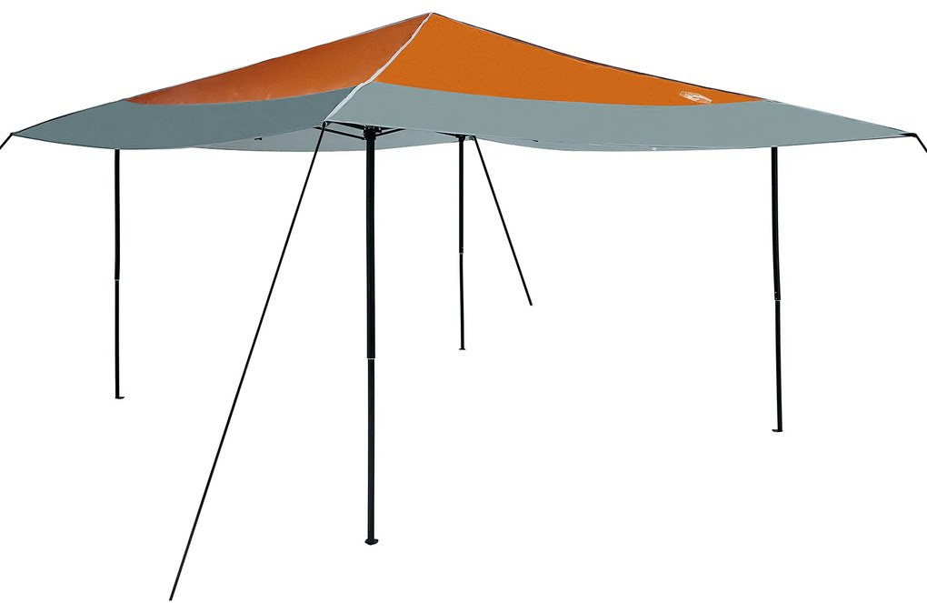 vidaXL Σκηνή Σκίασης Πορτοκαλί 400 x 400 x 227 / 236 / 245 εκ