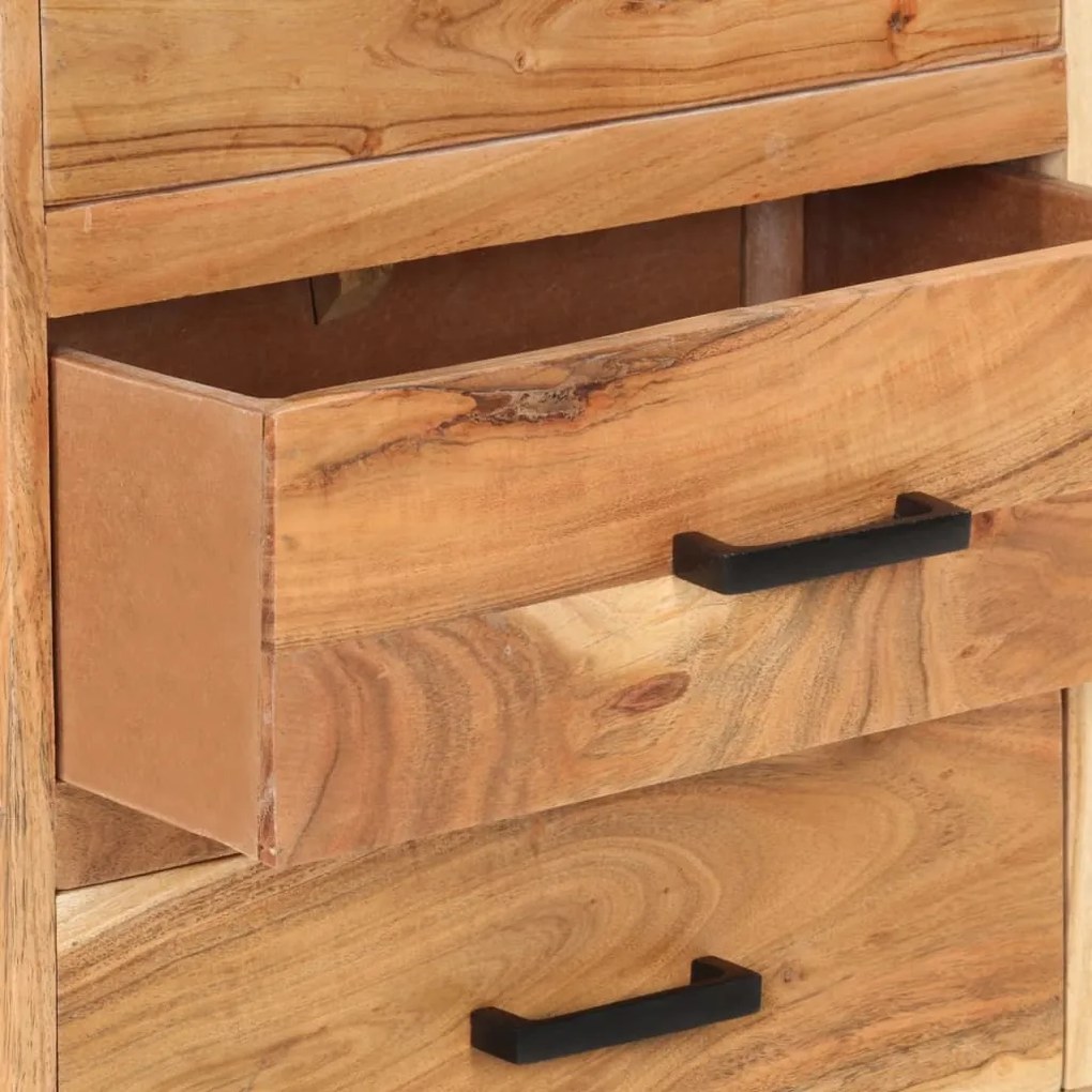 vidaXL Ντουλάπι με Συρτάρια 88 x 30 x 73 εκ. από Μασίφ Ξύλο Ακακίας