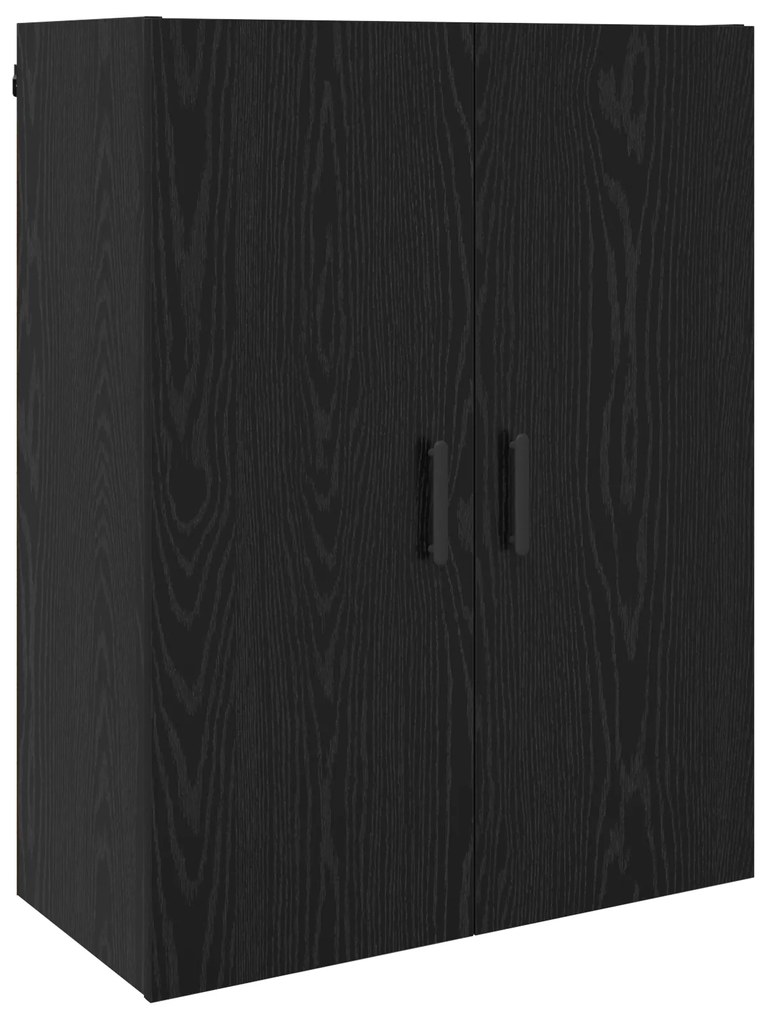 vidaXL Επιτοίχιο ντουλάπι Μαύρη δρυς 69.5 x 34 x 90 εκ.