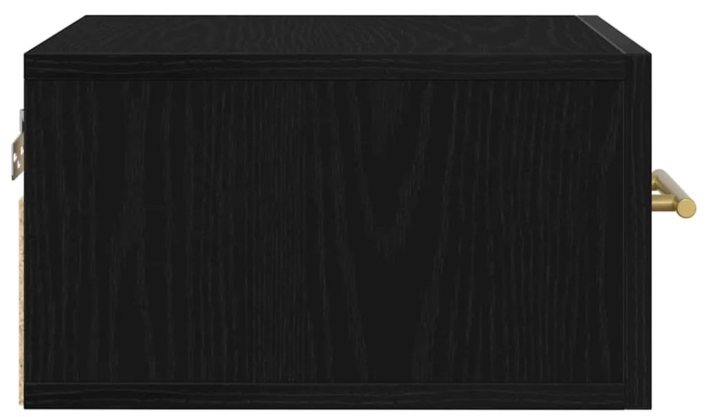 vidaXL Κομοδίνο 2 pcs Μαύρη δρυς 35 x 35 x 20 εκ Επεξεργασμένο ξύλο