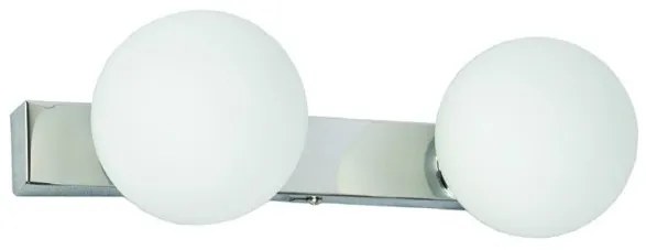 Απλίκα Φωτιστικό Τοίχου 43420-2 Λευκό-Χρώμιο Inlight-43420-2-Λευκό 43420-2
